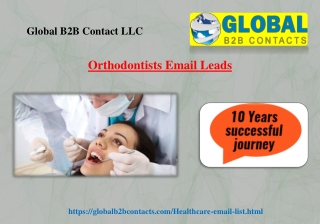 Orthodontists Email Leads