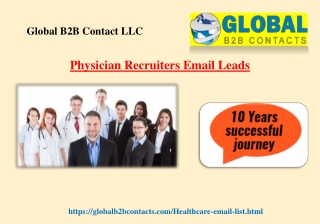 Physician Recruiters Email Leads