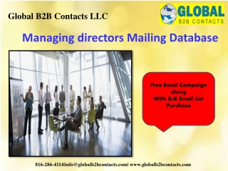 Managing directors Mailing Database