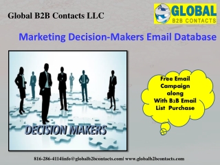 Marketing Decision-Makers Email Database