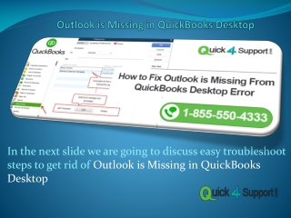 Outlook is Missing in QuickBooks Desktop