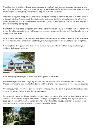 What Everyone Needs To Know About Real-estate Product sales