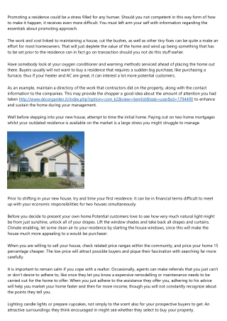 Suggestions Which Gets Your Property Distributed