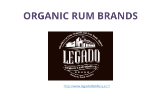 Organic Rum Brands