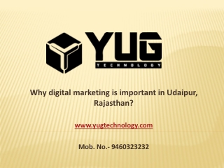 Why digital marketing is important in Udaipur, Rajasthan?