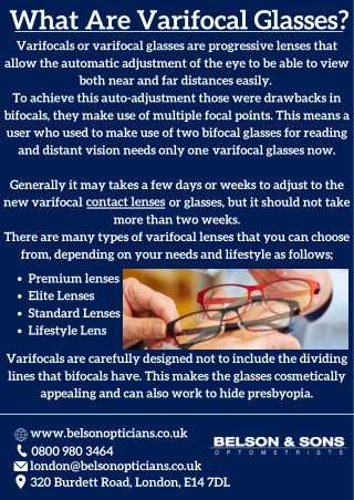 What Are Varifocal Glasses?