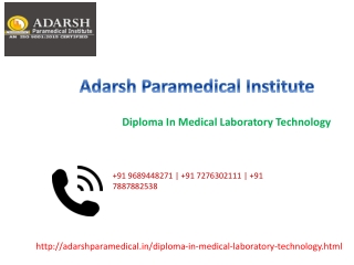 Best diploma in medical laboratory technology course in pune,bhosari,deccan,hadapsar,Maharashtra.