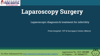 Affordable Laparoscopic Surgery in Meerut