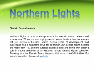 Reliable Electric Sauna Heaters