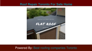 Roof Repair Toronto For Safe Home