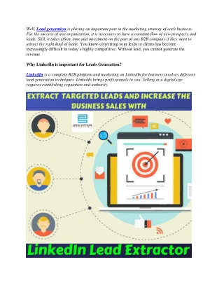 LinkedIn Lead Extractor