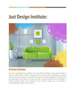 How to make a smart career in interior designing