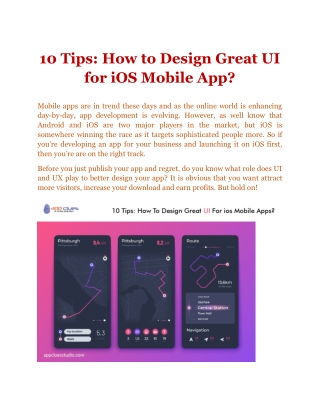 10 Tips: How to Design Great UI for iOS Mobile App?