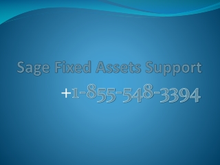 Sage fixed assets support 1855-548-3394