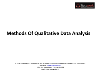 ﻿Methods Of Qualitative Data Analysis
