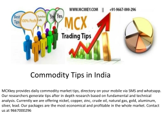 Commodity Tips in India