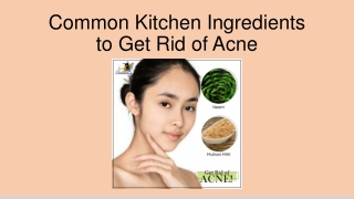 Common Kitchen Ingredients to Get Rid of Acne