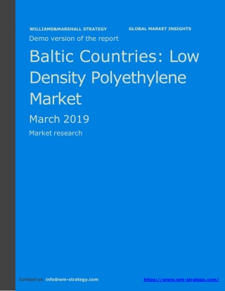 WMStrategy Demo Baltic Countries Low Density Polyethylene Market March 2019