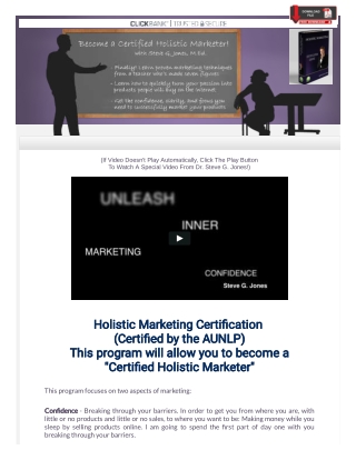 Basic Holistic Marketing Certification Online