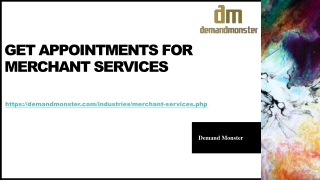 Get APPOINTMENTS FOR MERCHANT SERVICES