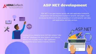 ASP.NET Development Company - Arna Softech