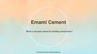 Which is the best cement for building construction