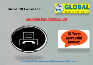 Australia Fax Number List