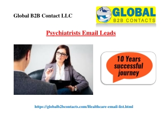 Psychiatrists Email Leads