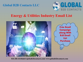 Energy & Utilities Industry Email List