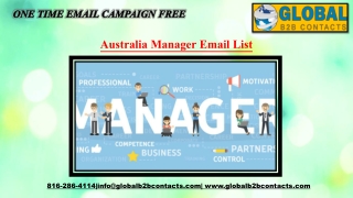 Australia Manager Email List