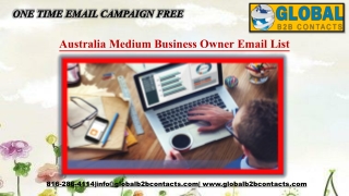 Australia Medium Business Owner Email List