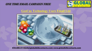 GeoCue Technology Users Email List