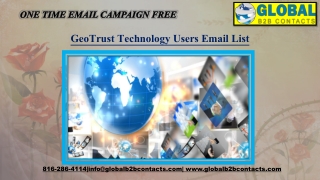 GeoTrust Technology Users Email List