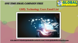 Gliffy Technology Users Email List