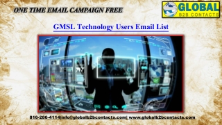 GMSL Technology Users Email List