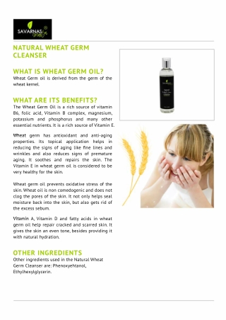 Natural Wheat Germ Cleanser - Shop Online - Free Shipping