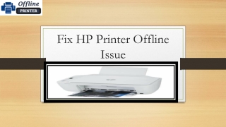 How To Fix HP Printer Offline Issue