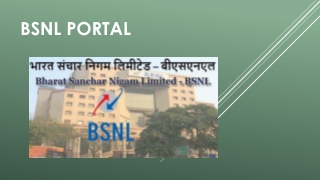 Portal BSNL bsnl.co.in Login - BSNL Portal Official Portal Login