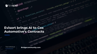 Evisort brings AI to Cox Automotive’s Contracts