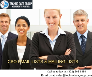 CBO Email Lists & Mailing Lists in USA