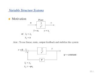 Variable Structure Systems