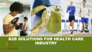 Best B2B Solutions for Health Care Industry