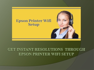 Epson Printer Wifi Setup