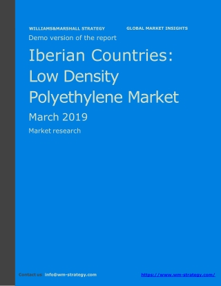 WMStrategy Demo Iberian Countries Low Density Polyethylene Market March 2019