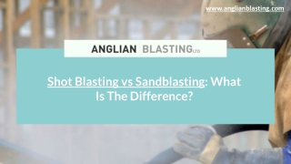 Shot blasting and Sandblasting difference