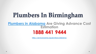 Plumbers in Alabama Are Giving Advance Cost Estimation