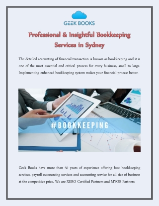 Professional & Insightful Bookkeeping Services in Sydney