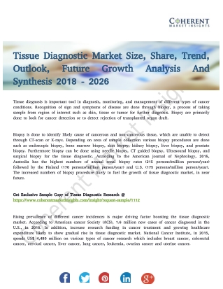 Tissue Diagnostic Market Growth Prospects With Challenges