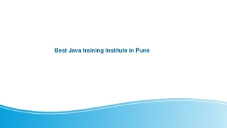 Best Java training Institute in Pune