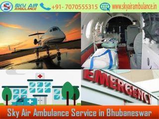 Utilize Air Ambulance in Bhubaneswar with A to Z Medical Support
